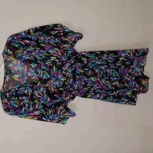 Pat Rego Women's Size Large Sheer, Back Tie, Maternity Top